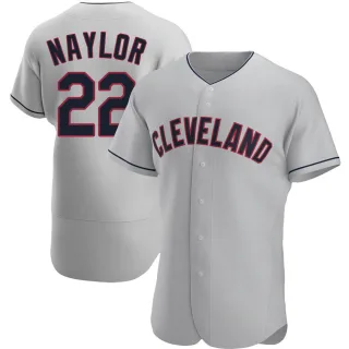 Men's Authentic Gray Josh Naylor Cleveland Guardians Road Jersey