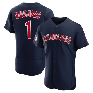 Men's Authentic Navy Amed Rosario Cleveland Guardians Alternate Jersey