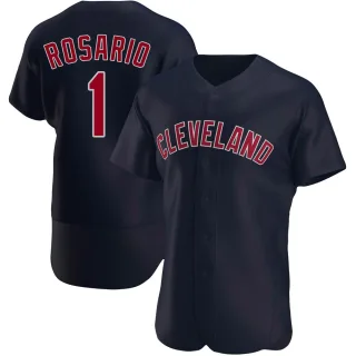 Men's Authentic Navy Amed Rosario Cleveland Guardians Alternate Jersey