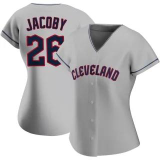 Women's Authentic Gray Brook Jacoby Cleveland Guardians Road Jersey