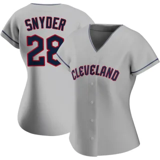 Women's Authentic Gray Cory Snyder Cleveland Guardians Road Jersey