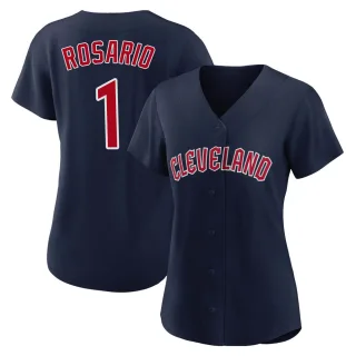 Women's Authentic Navy Amed Rosario Cleveland Guardians Alternate Jersey