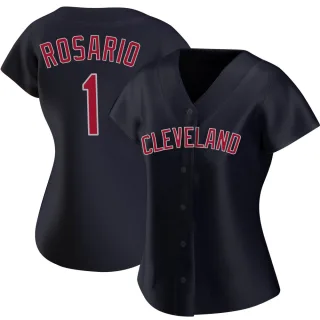 Women's Authentic Navy Amed Rosario Cleveland Guardians Alternate Jersey