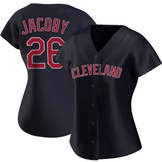 Women's Authentic Navy Brook Jacoby Cleveland Guardians Alternate Jersey
