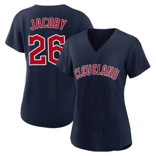 Women's Authentic Navy Brook Jacoby Cleveland Guardians Alternate Jersey