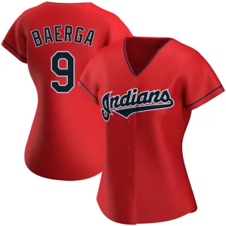 Women's Authentic Red Carlos Baerga Cleveland Guardians Alternate Jersey