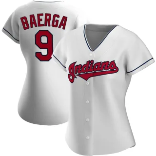 Women's Authentic White Carlos Baerga Cleveland Guardians Home Jersey