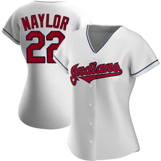 Women's Authentic White Josh Naylor Cleveland Guardians Home Jersey