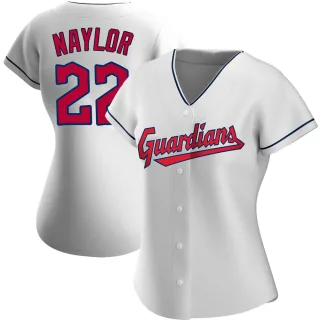 Women's Authentic White Josh Naylor Cleveland Guardians Home Jersey