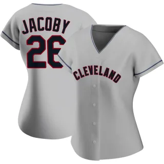 Women's Replica Gray Brook Jacoby Cleveland Guardians Road Jersey