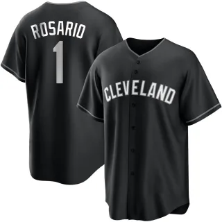 Youth Replica Black/White Amed Rosario Cleveland Guardians Jersey