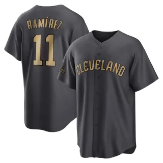 Youth Replica Charcoal Jose Ramirez Cleveland Guardians 2022 All-Star Game Jersey