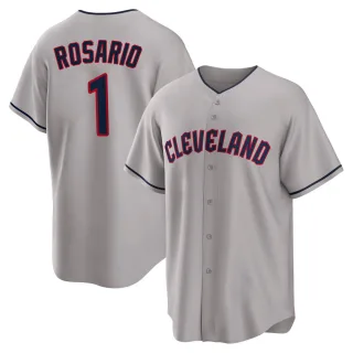 Youth Replica Gray Amed Rosario Cleveland Guardians Road Jersey