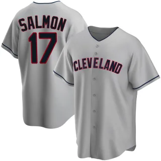 Youth Replica Gray Chico Salmon Cleveland Guardians Road Jersey
