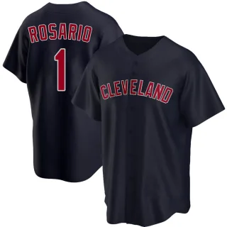 Youth Replica Navy Amed Rosario Cleveland Guardians Alternate Jersey
