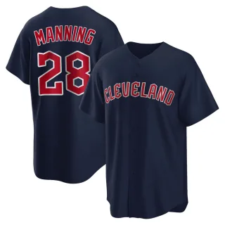 Youth Replica Navy Rick Manning Cleveland Guardians Alternate Jersey