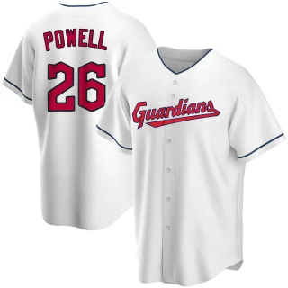 Youth Replica White Boog Powell Cleveland Guardians Home Jersey