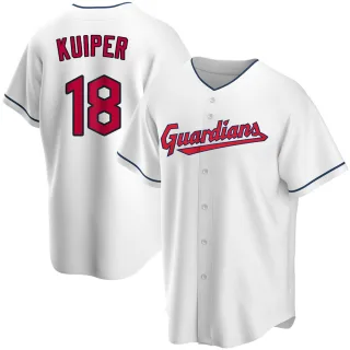 Youth Replica White Duane Kuiper Cleveland Guardians Home Jersey