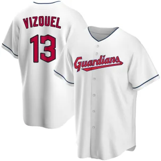 Youth Replica White Omar Vizquel Cleveland Guardians Home Jersey